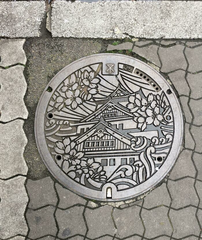 9. Крышка канализационного люка в Осаке, Япония
