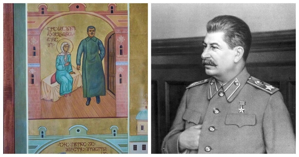 В Грузии возмутились иконой со Сталиным в главном храме Тбилиси