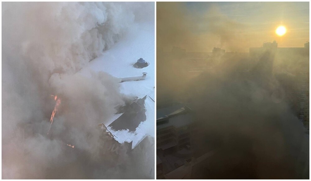В Казани горит гостиница «Астория»