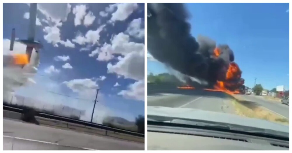 Момент крушения самолета в Чили попал на видео