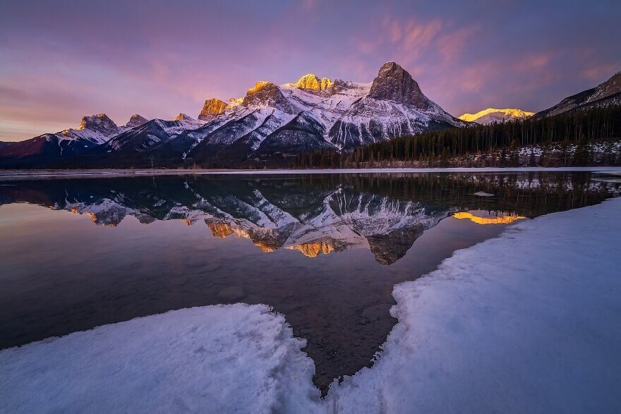 11. "Зимние Скалистые горы", фотограф - Yongnan Li, Канада