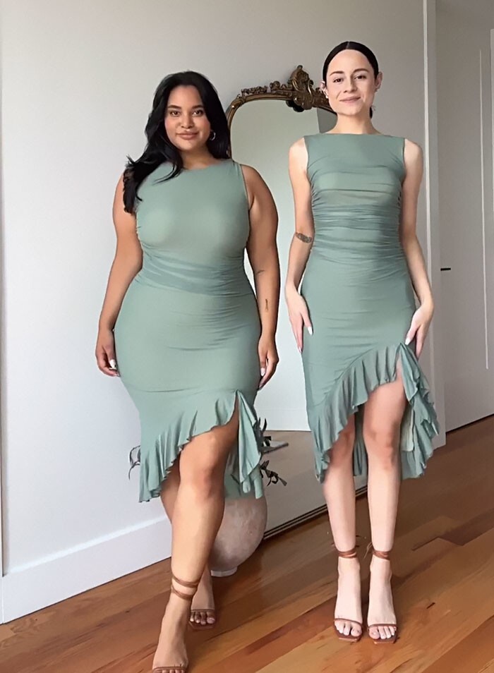 "Важен стиль, а не размер": подруги показывают, как одежда сидит на разных фигурах