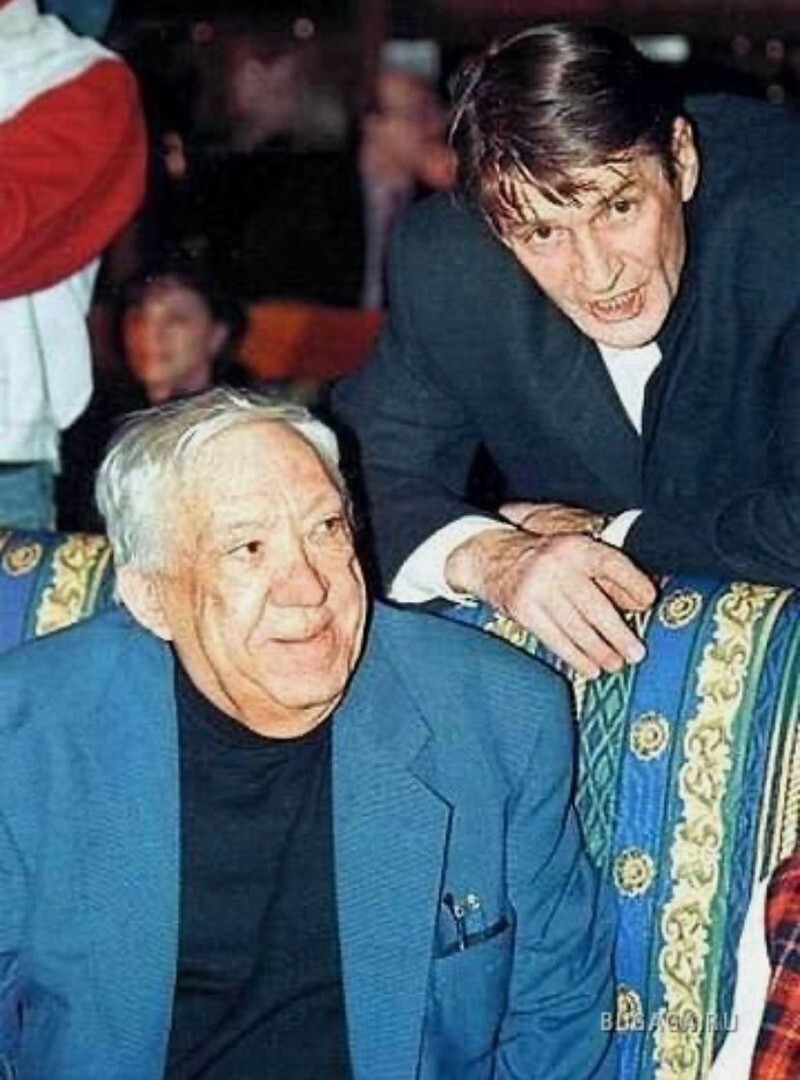 Юрий Никулин и Александр Абдулов 1996 год