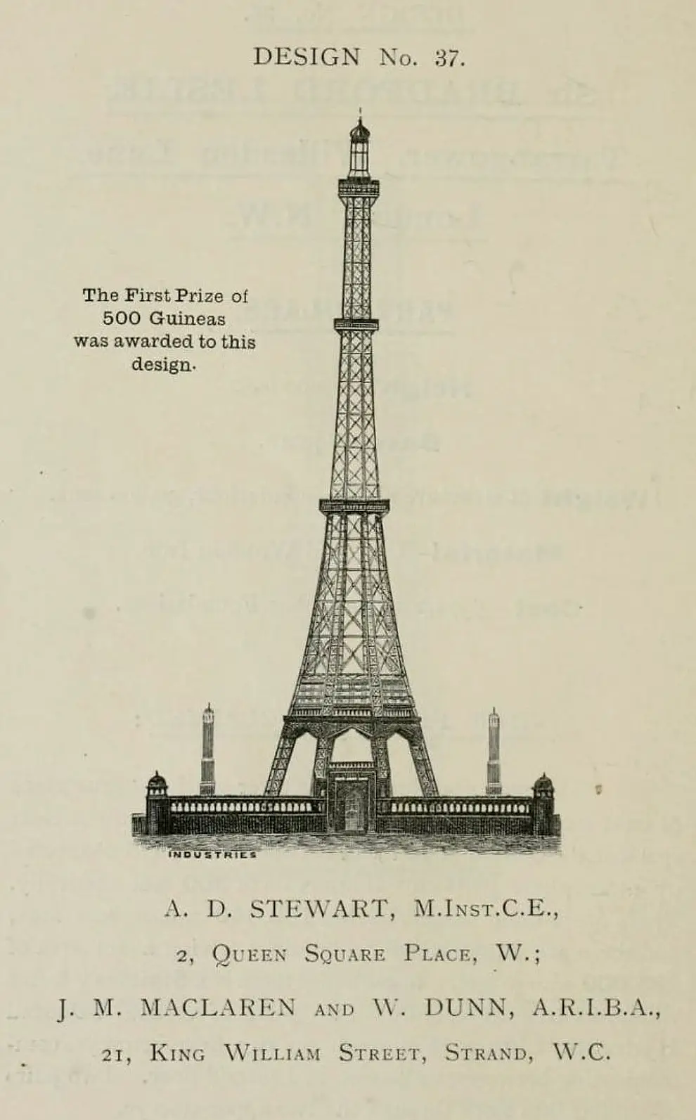 2. В 1890 году в Лондоне хотели иметь свою собственную башню, имитирующую парижскую “Эйфелеву”