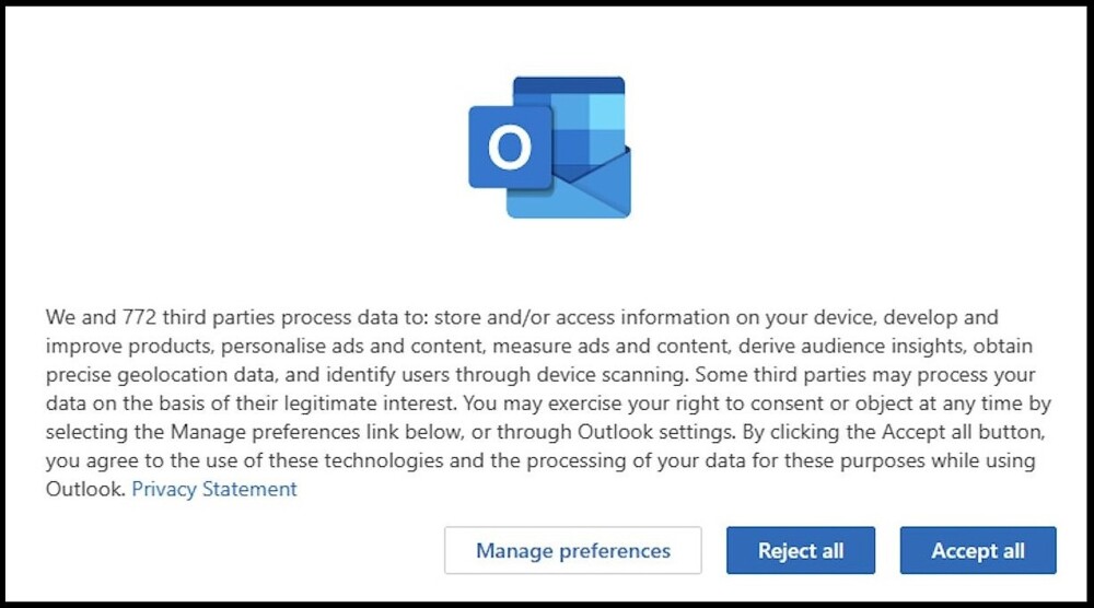 Microsoft убивает Outlook. Легендарный почтовый сервис превратился в шпиона, официально сливающего письма сотням «третьих лиц»