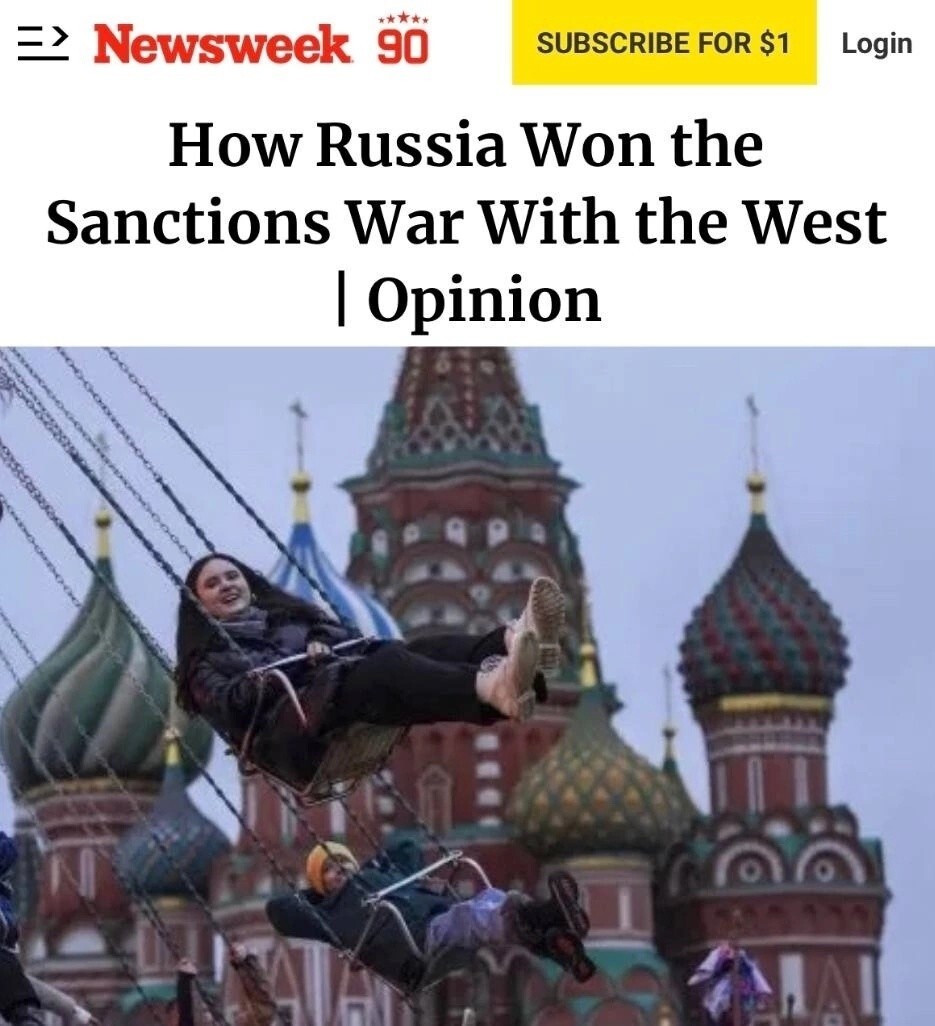 «Как Россия выиграла войну санкций с Западом»: Newsweek пишет, что Россия победила режим западных санкций, а изоляция провалилась - Киеву уже ничего не поможет