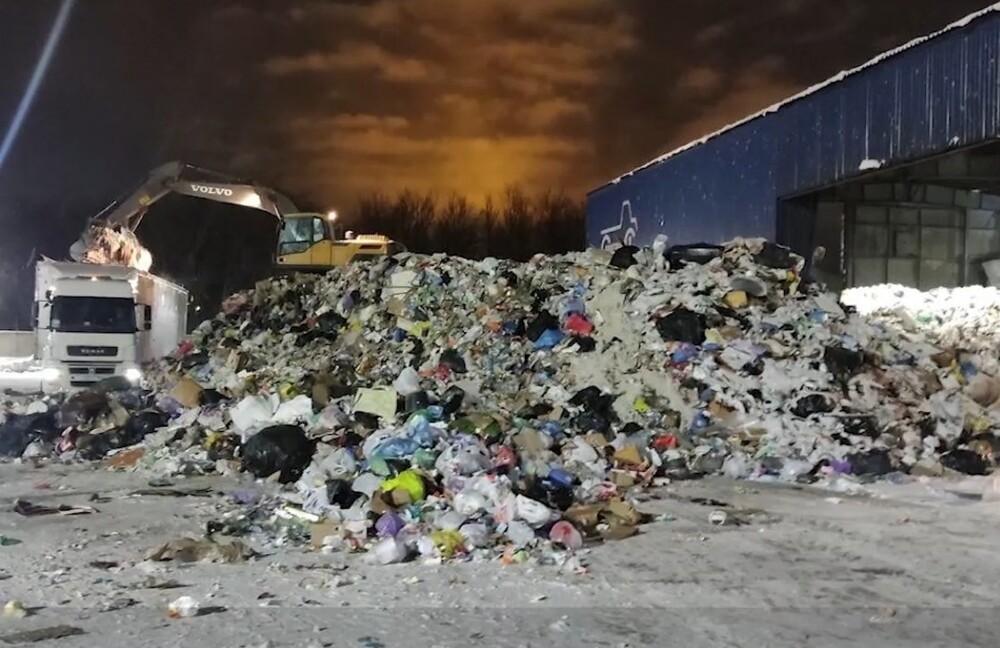 Сотрудники перерабатывающего завода в Петербурге вытащили из прессованного мусора живого йоркширского терьера