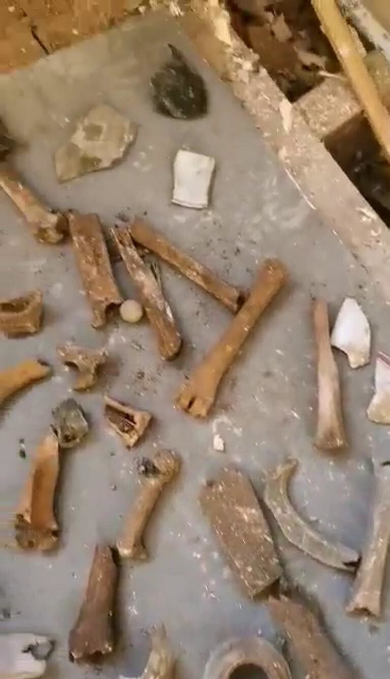 Сантехник нашёл под ванной десятки костей