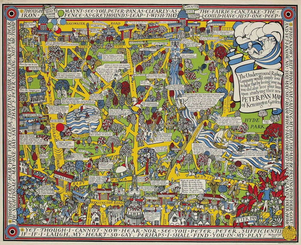 10. Карта Кенсингтонских садов (1923)