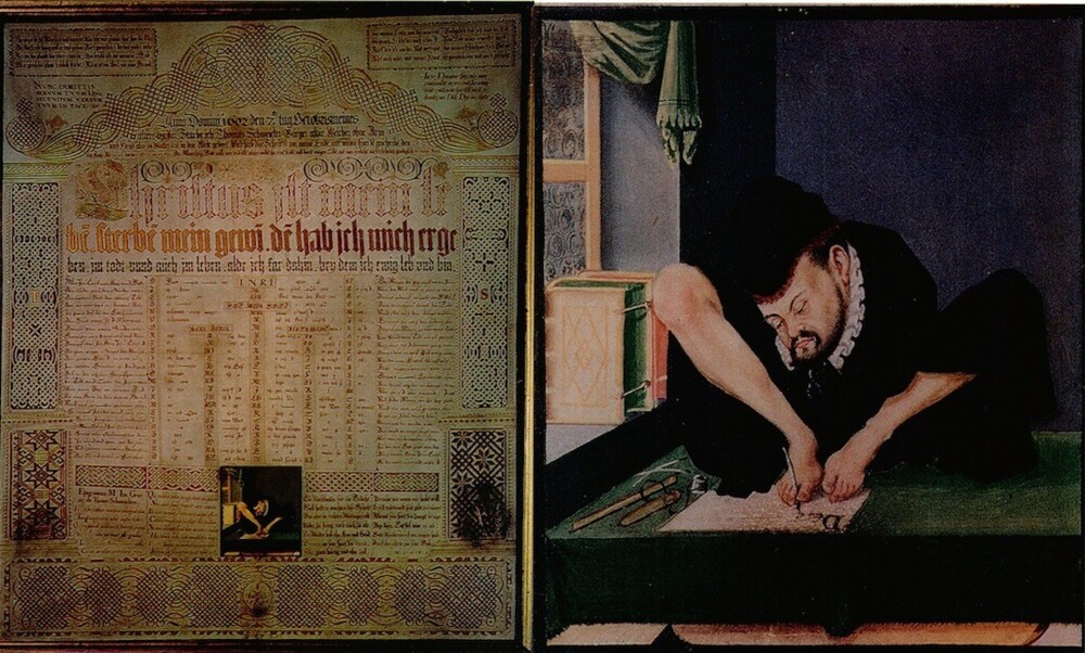 Необычный каллиграф Томас Швейкер и его таланты