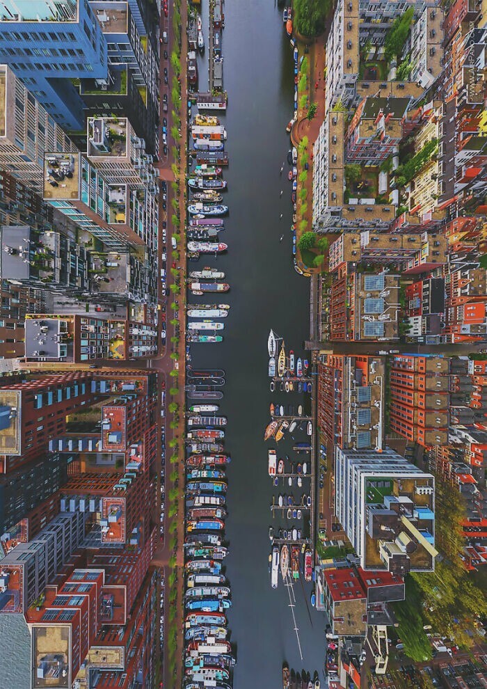 23. Вид на Амстердам с высоты птичьего полета
