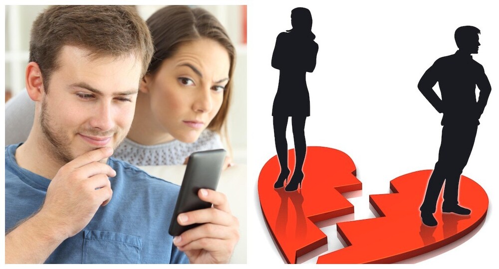 Проверка смартфона супругом приводит к разводу
