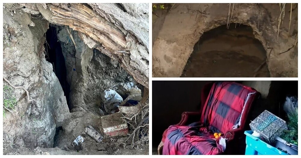 В Калифорнии нашли пещерный город бездомных
