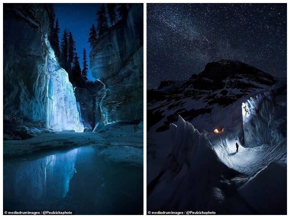 Завораживающие снимки ледяных пещер и альпинистов от Пола Жижки
