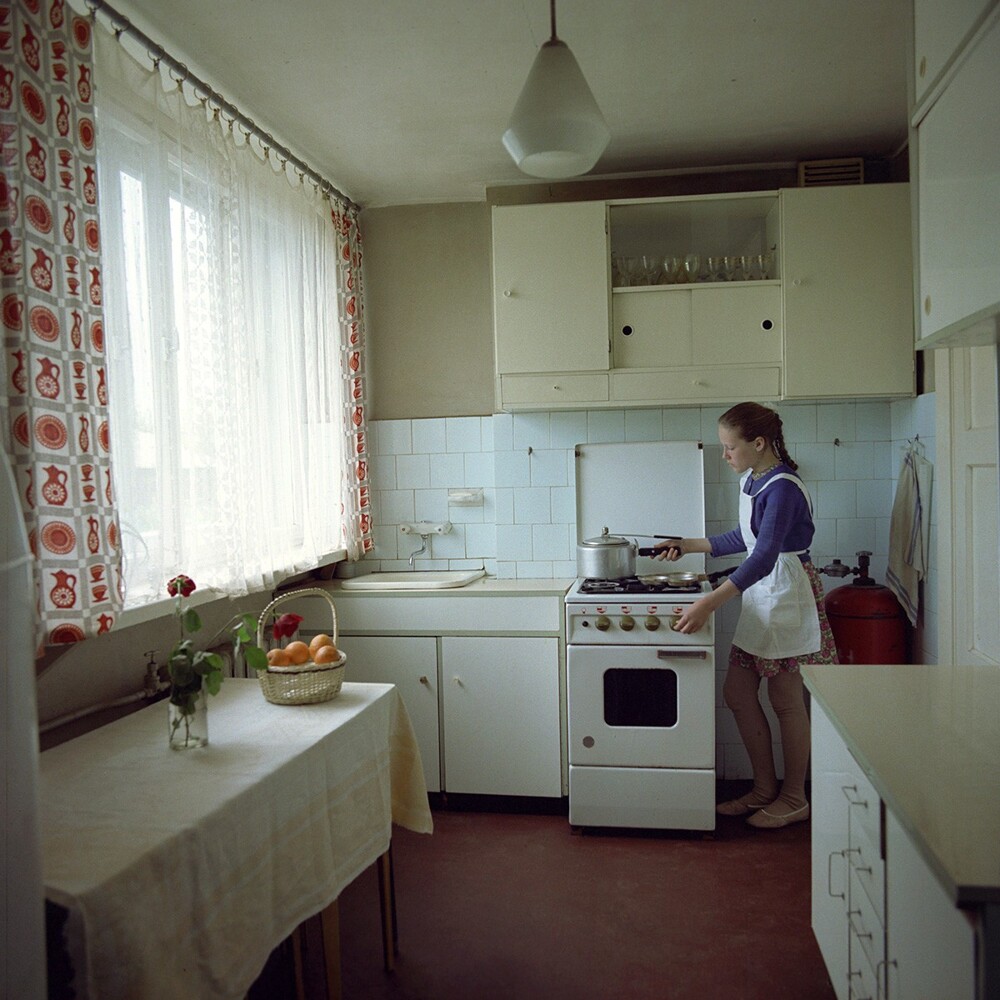 Кухонное убранство жителей Латвийской ССР, 1974 г.  Ян Тихонов