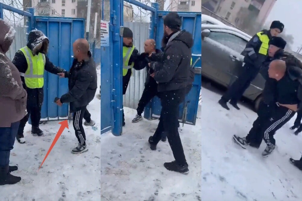 "Ты со мной будешь базарить?": в Астрахани пьяный мужчина подрался с полицейскими, требуя вернуть эвакуированный автомобиль