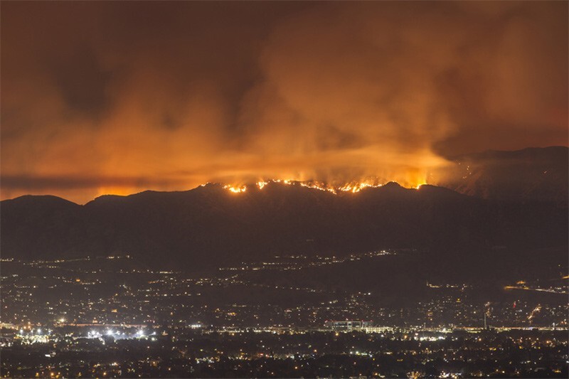 13. Лесные пожары в Калифорнии