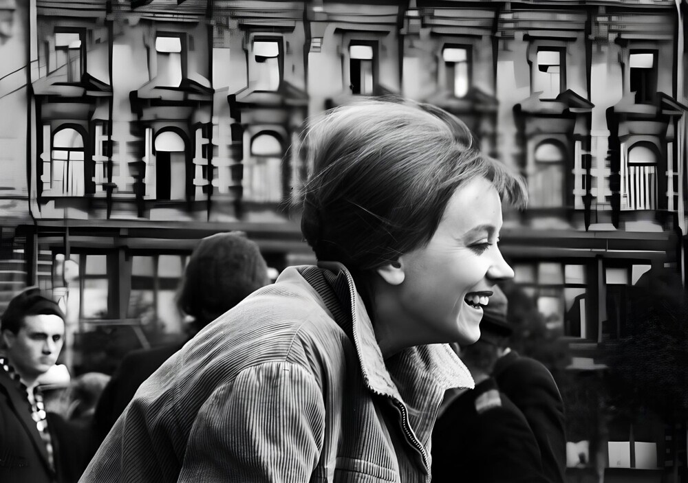 Маргарита Терехова на съёмках фильма «Здравствуй, это я!», 1964 год.