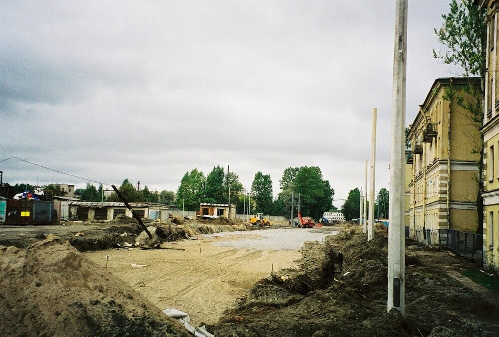 Ещё один снимок со строительства Ладожского вокзала.