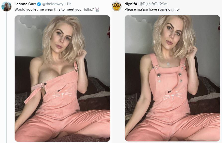 В сети набирает популярность на фото одевать девушек лёгкого поведения