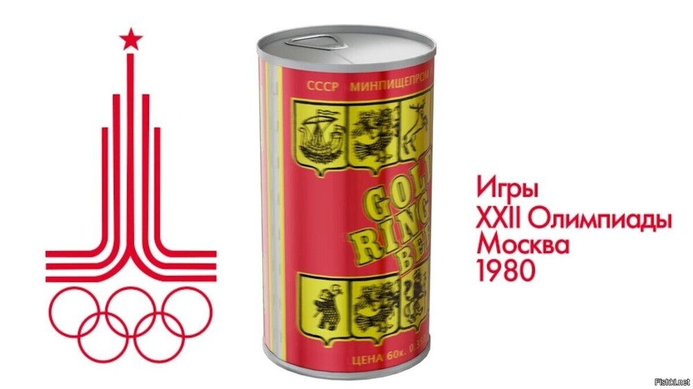 Редкое пиво "Золотое Кольцо" 1980 год СССР