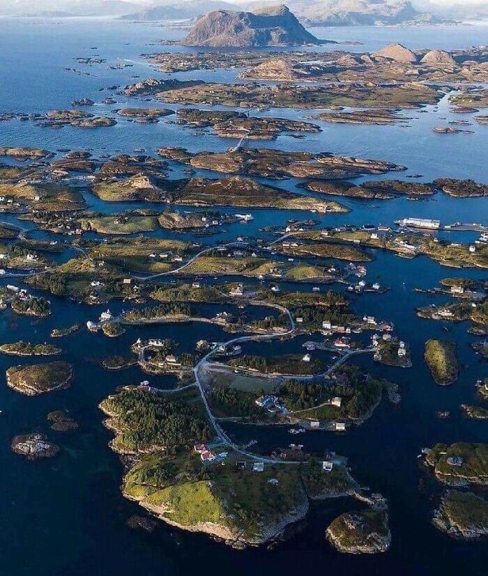 4. Дороги и мосты острова Верландет на западном побережье Норвегии