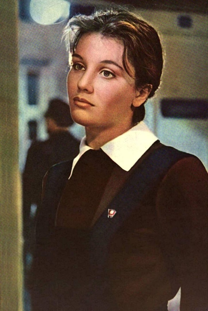 Жанна Прохоренко на съемках фильма «А если это любовь?», 1961 год.