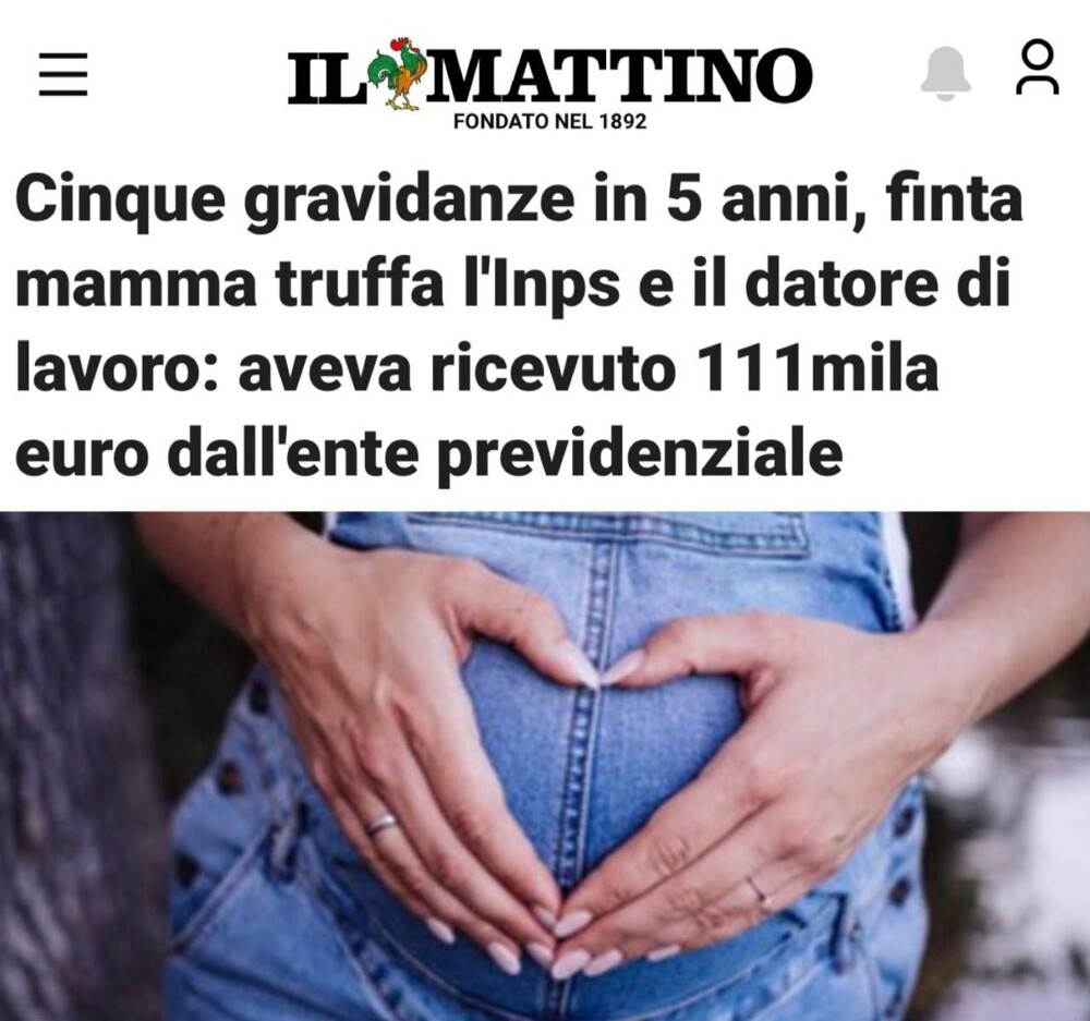 Материнский капитал по-итальянски: женщина заявила о 12 беременностях за 5 лет