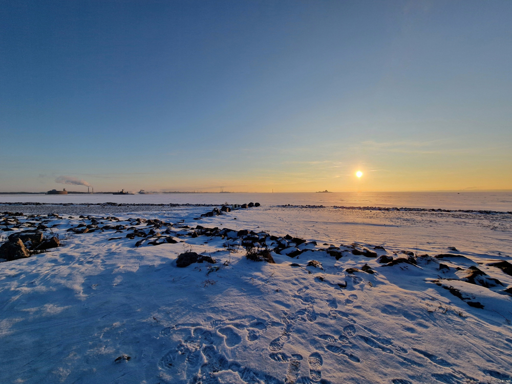 Восход солнца над Финским заливом