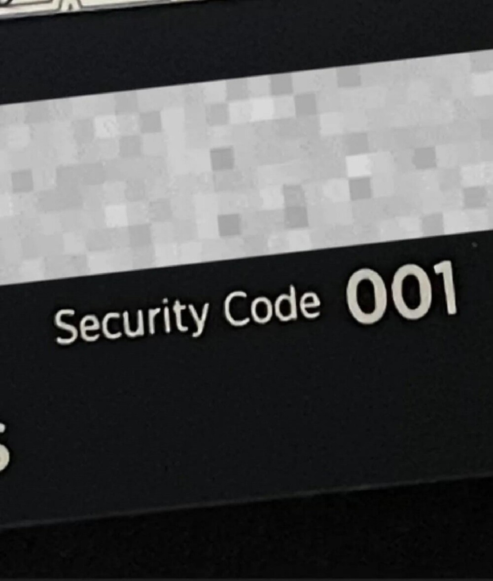 23. Код безопасности новой кредитной карты
