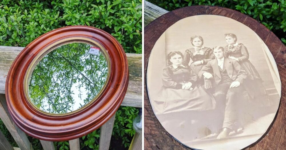 «Вчера купил старое зеркало в магазине «Гудвилл» и обнаружил внутри семейную фотографию 1871 года»
