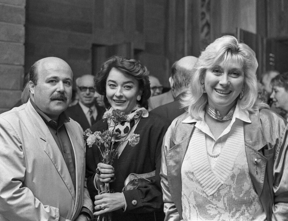 Александр Калягин, Анастасия Вертинская и Ирина Мирошниченко, 1986 год