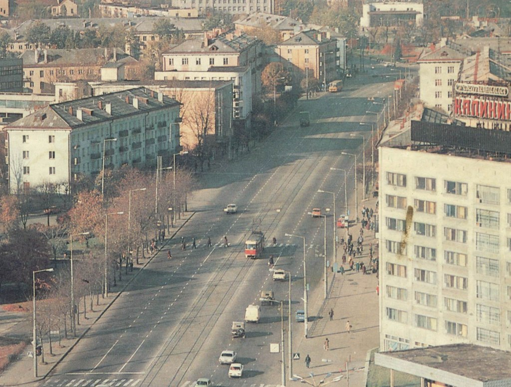 Калининград, Ленинский проспект, 1970-1980-е годы.