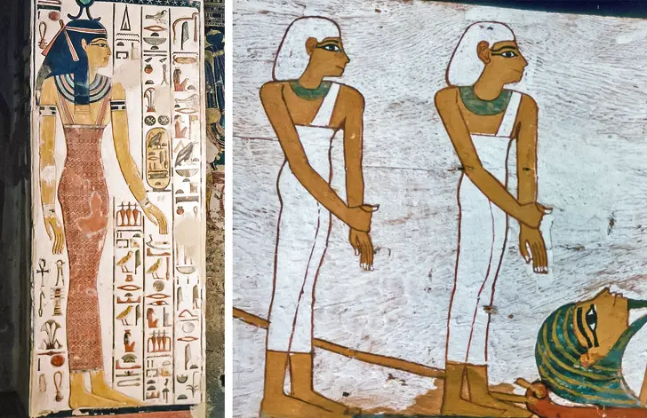 5. Египетские женщины носили платья с открытой грудью
