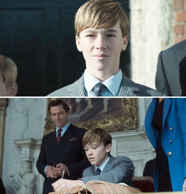 4. Доминик Уэст исполняет роль принца Чарльза в сериале "Корона". Его сын Сенан Уэст появился в трех эпизодах пятого сезона в роли молодого принца Уильяма