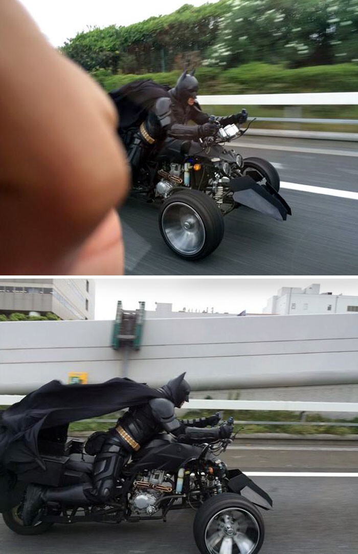 23. «Сегодня я увидел Бэтмена на скоростном шоссе в Чибе»