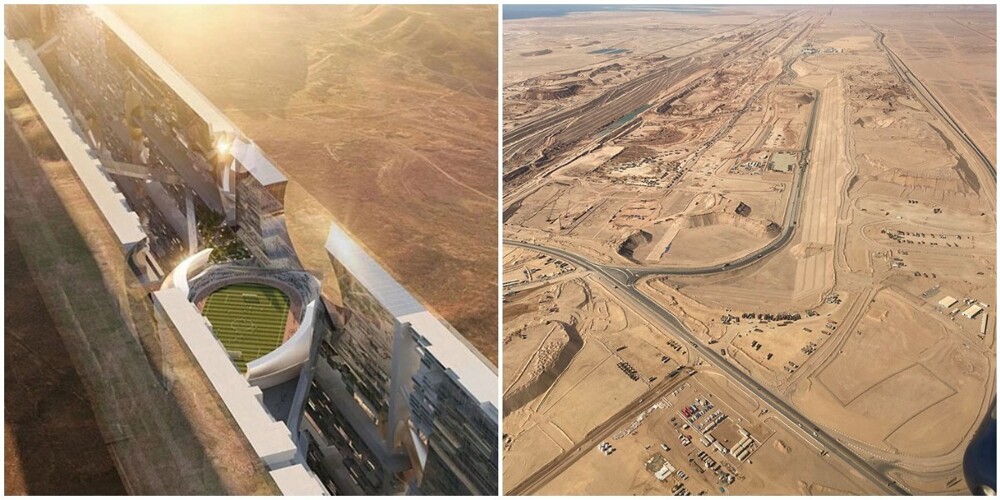 В Саудовской Аравии строят футуристический зеркальный город