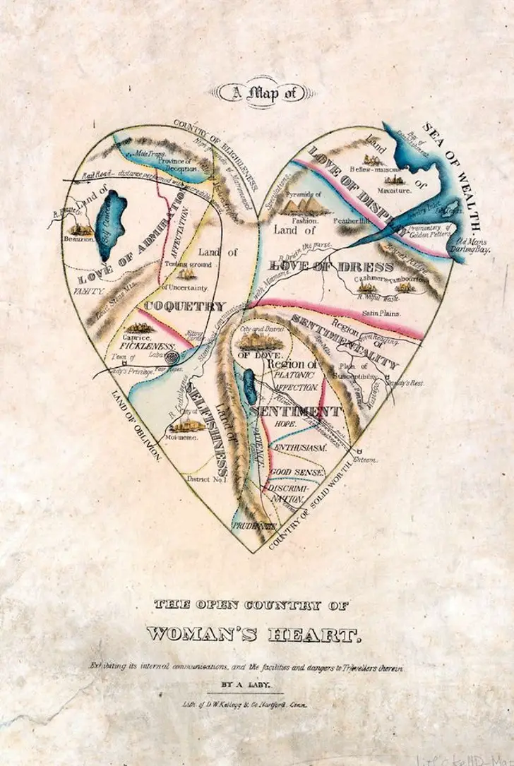 3. Карта женского сердца, XVIII век