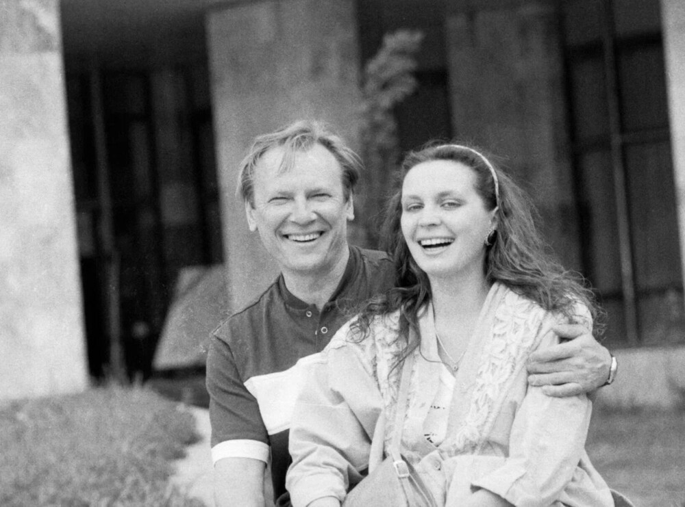 	Сергей Шакуров с женой актрисой Татьяной Кочемасовой, 1988 год.