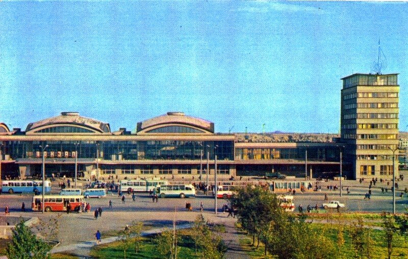 Челябинск, вокзал, 1974 год.