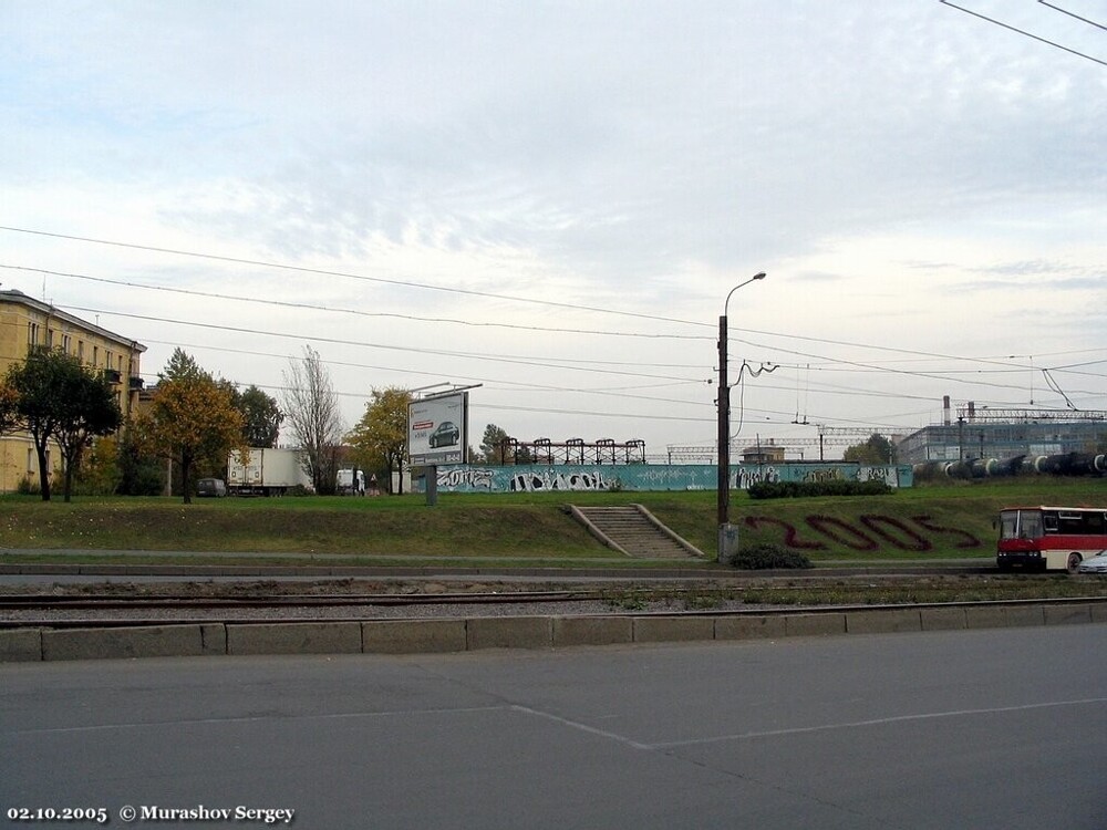 На Бухарестской улице идёт строительство станции метро "Волковская".
