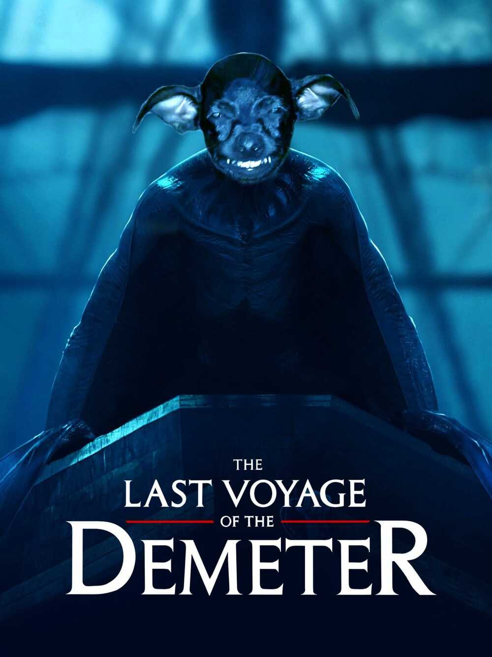 Постер фильма 2023 года «Последнее путешествие Деметра»