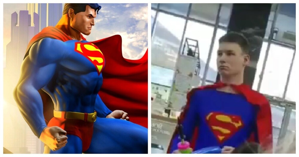 В Белгороде мужчина возмутился аниматором в костюме Супермена в местном ТЦ