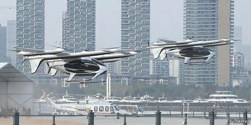 Беспилотное воздушное такси в Китае впервые совершило перелет между городами