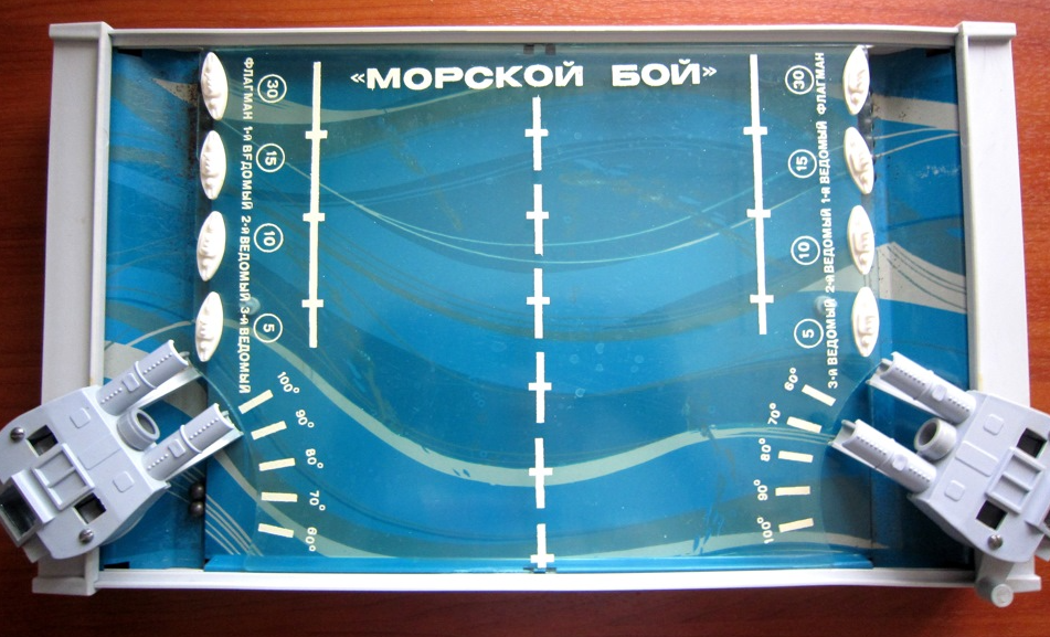 "Морской бой" - настольная игра советских времен