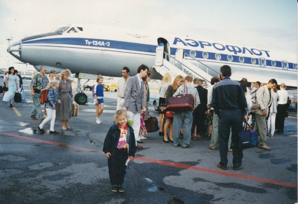 Ту-134А, 1996 год. Поди в отпуск люди летят...