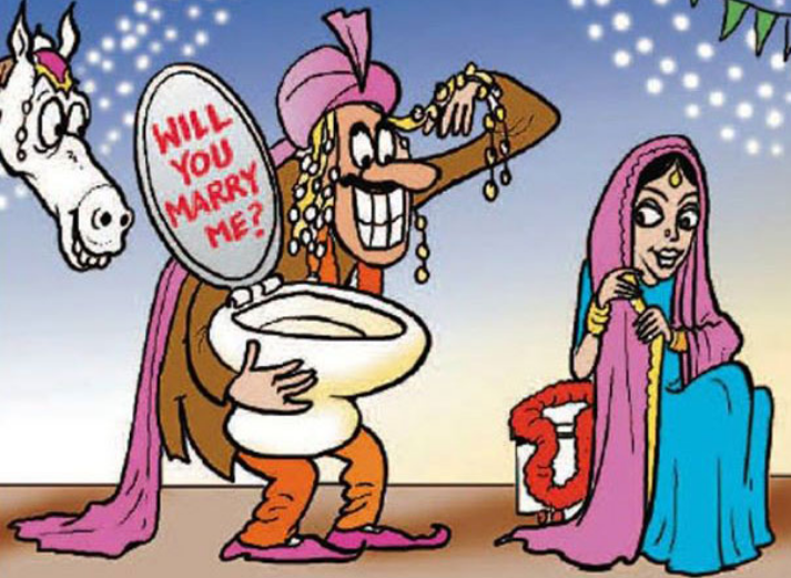 Зачем в Индии нужно свадебное фото с унитазом