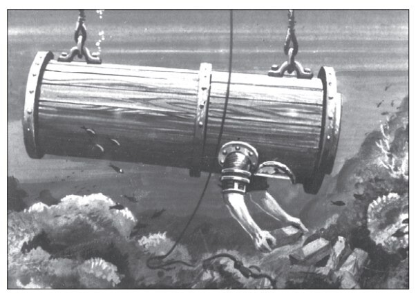 "Бочка с руками": как выглядел первый аппарат для подводного плавания
