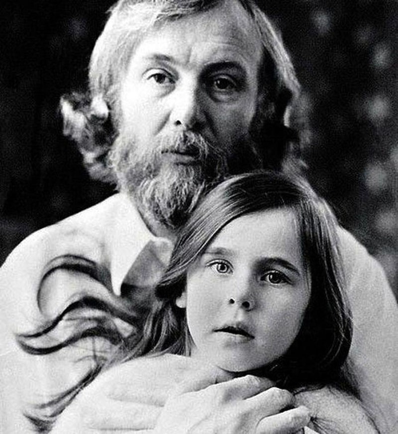 Иннокентий Смоктуновский с дочерью Машей