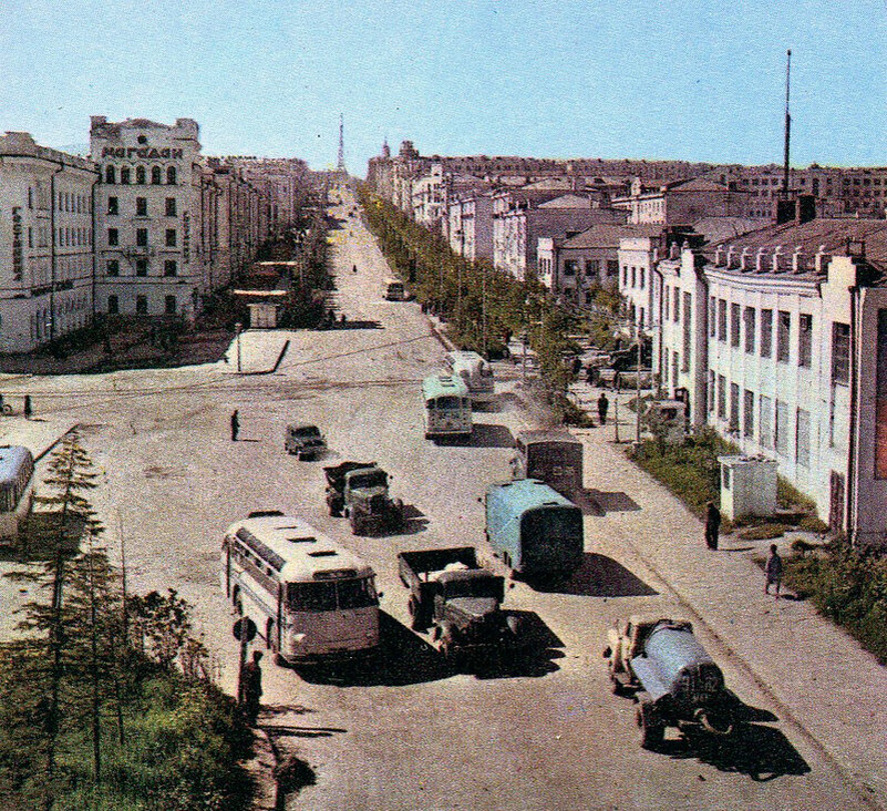 Магадан. Проспект Ленина, вторая половина 1960-х годов.